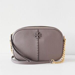 New Tory Burch McGraw Leather Camera Bag
